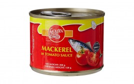 Golden Prize Mackerel in Tomato Sauce   Tin  200 grams